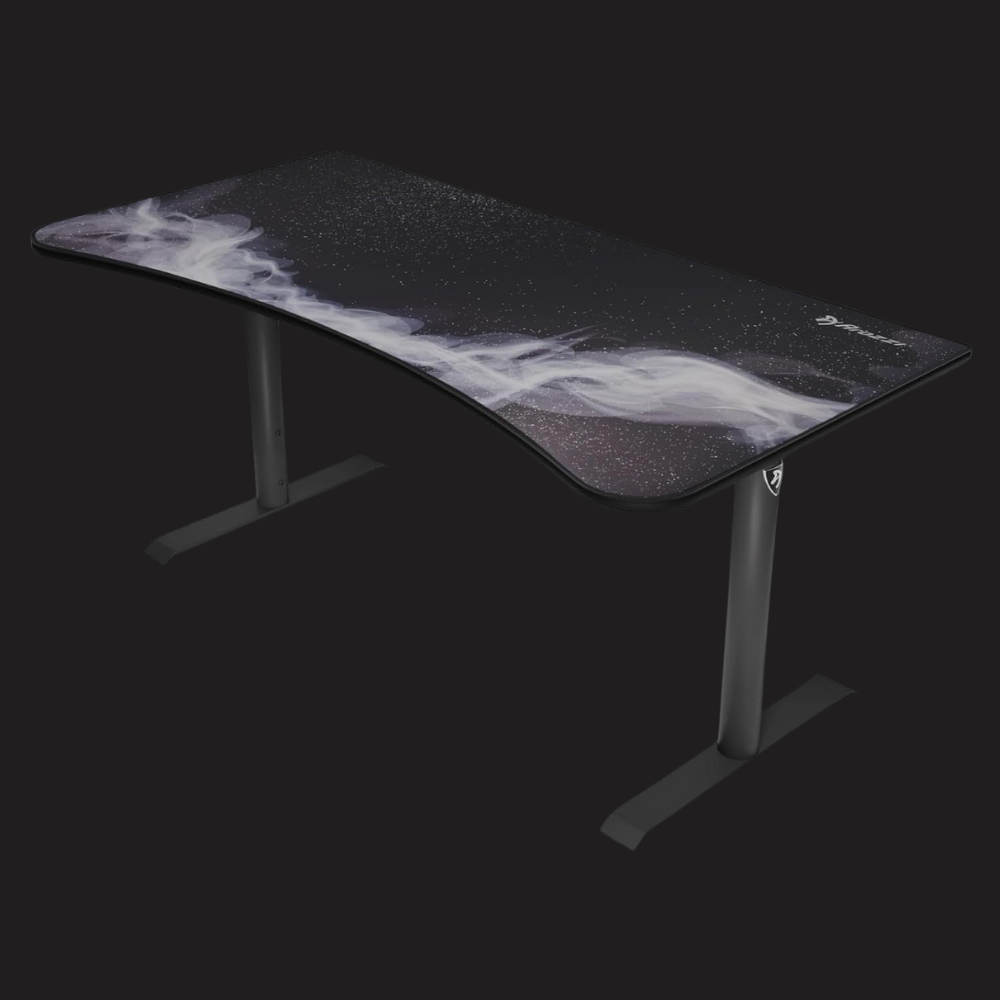 Arozzi Arena Ultrawide Curved Gaming Desk - Gunmetal Galaxy