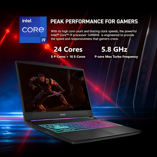 MSI Katana 15 HX – Intel Core i9, GeForce RTX 5070, 32GB DDR5, 1TB SSD