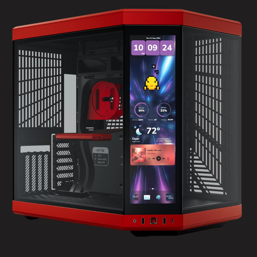 HYTE Y70 Touch Infinite Dual Chamber with Integrated LCD Touchscreen