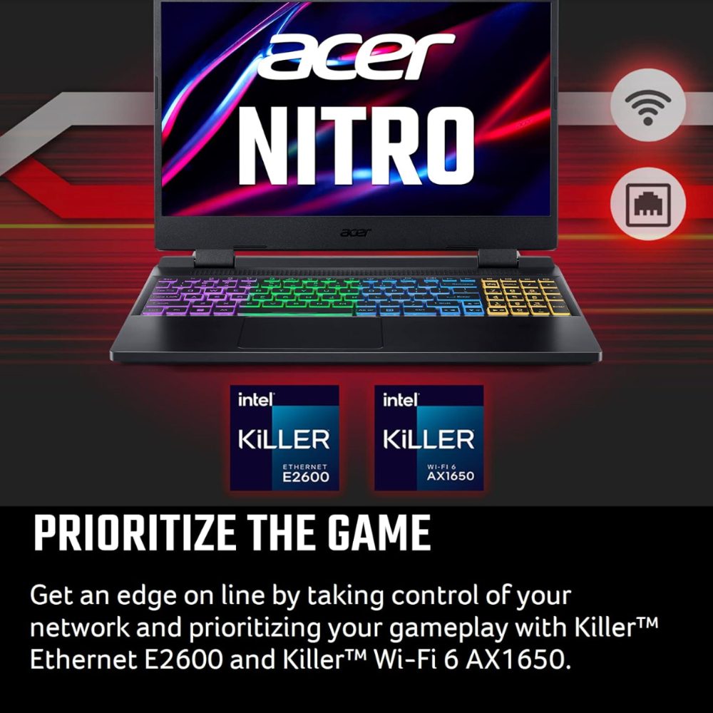 Acer Nitro 5 Gaming Laptop – Intel Core i7, GeForce RTX 4060 (AN515-58-781P)