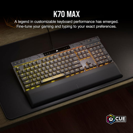 CORSAIR K70 MAX RGB Magnetic Mechanical Wired Gaming Keyboard