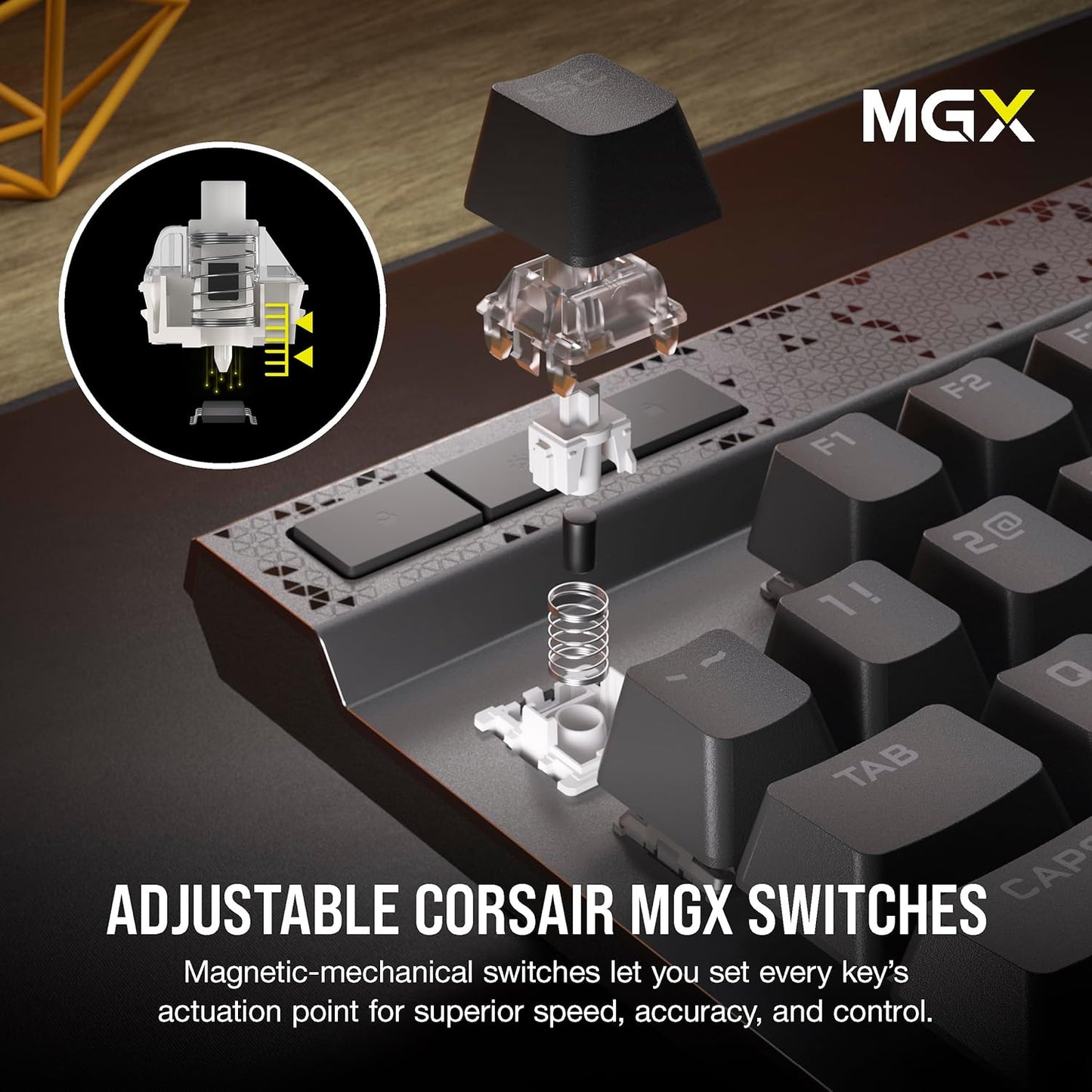 CORSAIR K70 MAX RGB Magnetic Mechanical Wired Gaming Keyboard